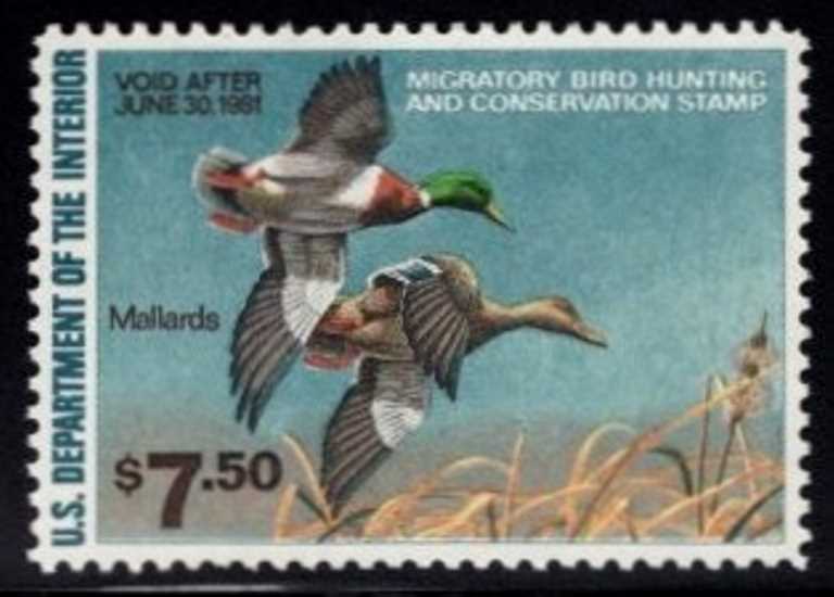 RW-47 Federal Duck Stamp Mint NH OG Face $7.50